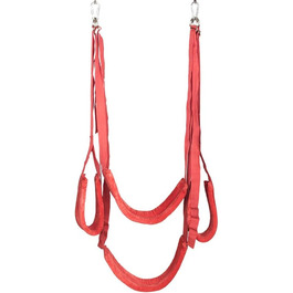 Шукальник гойдалка з рамою зі сталі, пружинним з'єднанням та дюбелями. Гойдалка для кохання, гойдалка для сексу, іграшка для пар, до 150 кг (червона)