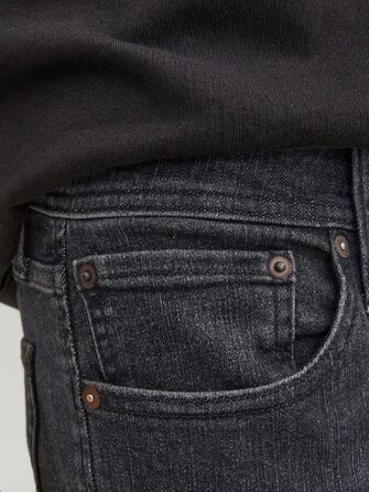 Чоловічі джинси Jack & Jones JJITIM JJORIGINAL AM 012 LID NOOS, чорний денім (32W / 30L)