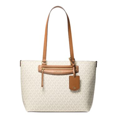 Жіноча сумка-кросбоді Michael Kors Jet Set 32S4GJSC7B, Ваніль/Коричневий, 25x17x6 см