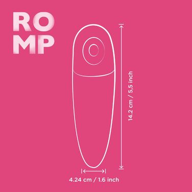 Romp Shine X - вібраційний масажер для клітора з 10 рівнями інтенсивності, водонепроникний, рожевий