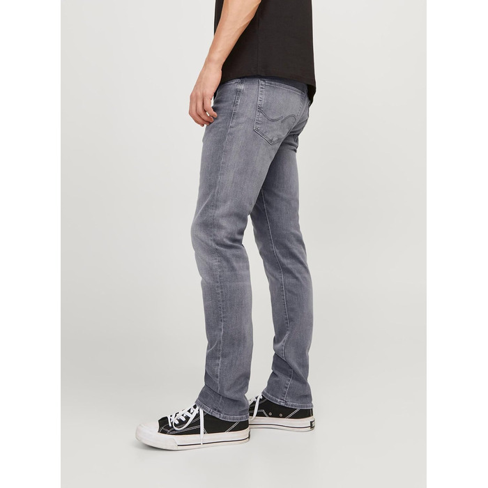 Чоловічі джинси Slim Fit Jack & Jones JJI GLENN JJICON (Сірий денім, 32W/34L)