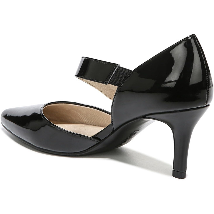 Жіночі туфлі-човники LifeStride Suki Pump, чорний лак, розмір 40 EU (Wide/Широка колодка)
