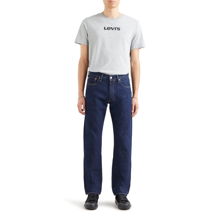 Чоловічі джинси Levi's 501 Original Fit, колір One Wash, розмір 34W / 36L