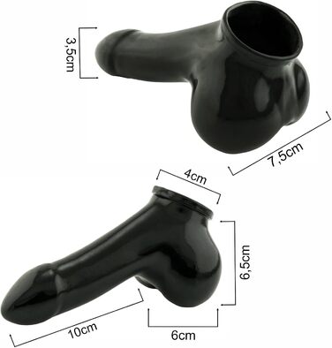 Чохол для пеніса Toylie Latex XS, 10 см, чорний, виготовлено в Німеччині