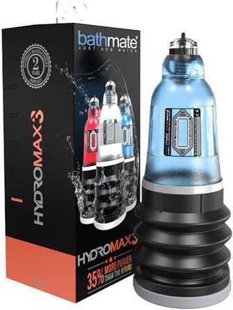 Bathmate Hydromax 3 - вакуумний насос для ерекції (472 г, блакитний)