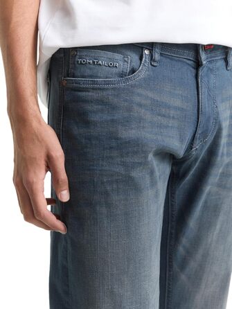 Чоловічі завужені джинси Tom Tailor TTCURT зі стрейчем, Dark Stone Blue Grey Denim (32W/32L)