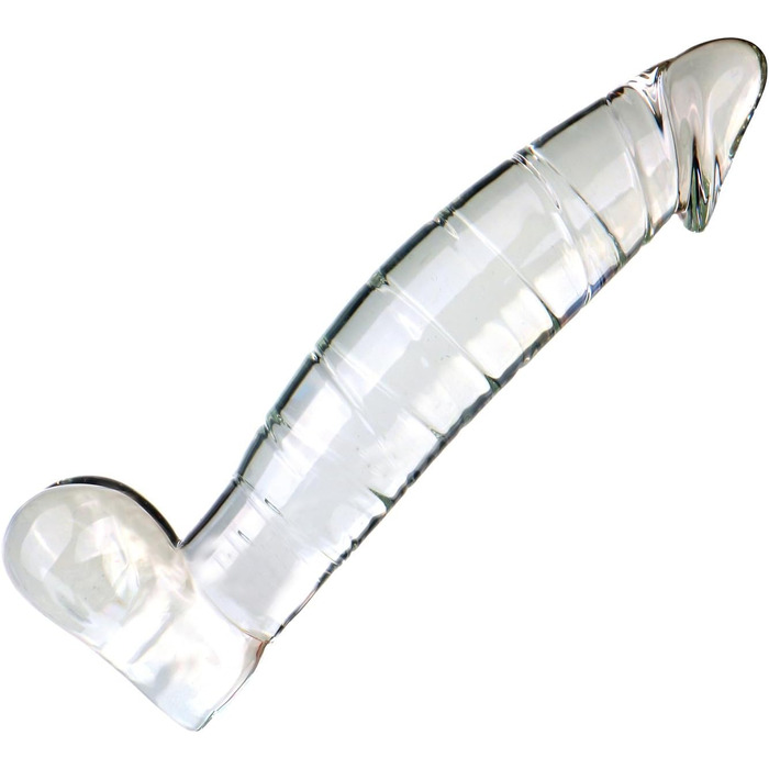 Скляний анальний дildo Hrekssi: реалістичний дизайн, стимуляція G-точки, для жінок та чоловіків