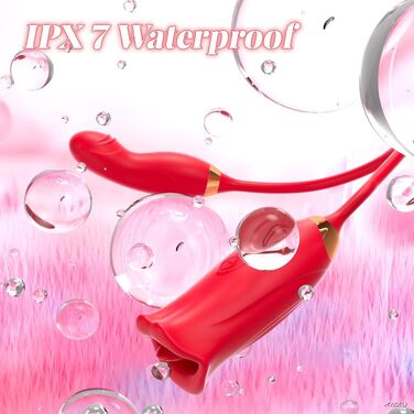 Вібратор для жінок Swing G-Spot з 10 режимами лизання та кусання, рожевий вібратор-дилда для стимуляції клітора, дорослий секс-іграшка для жінок та пар RF37-RD