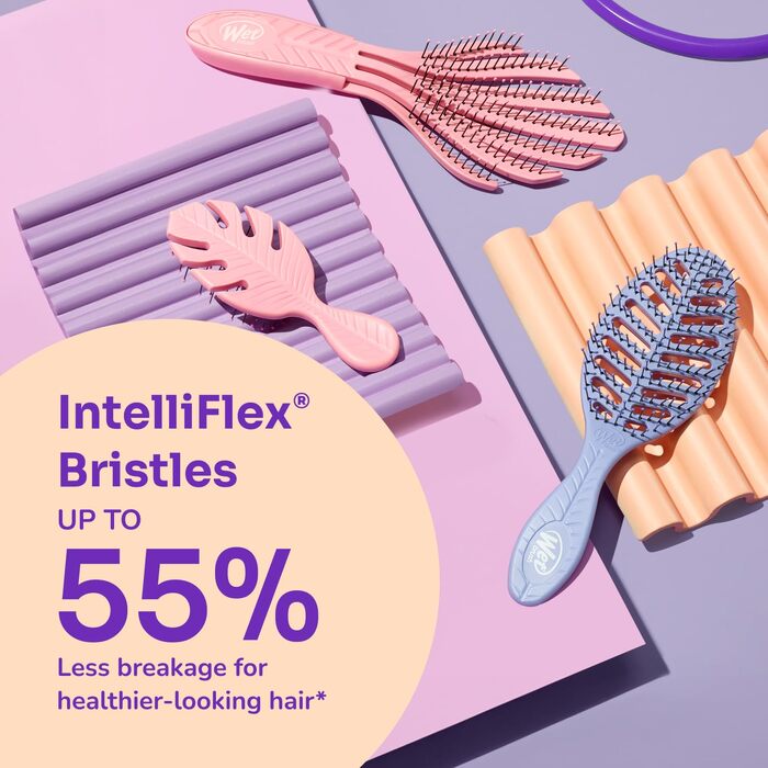 Гребінець-розплутувач Wet Brush Go Green Detangler, екологічний (Plant Based), сірий — для всіх типів волосся