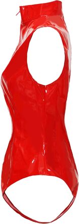 Боді з латексу PVC червоного кольору Bslingerie® для жінок, ефектний (Getaway Solids)
