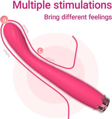 Вібратор G-Punkt, силіконовий вібратор для жінок, стимулятор клітора з 10 режимами вібрації, секс-іграшка, дildo, масажний стрижень для жінок та пар, екстремальний, рожевий