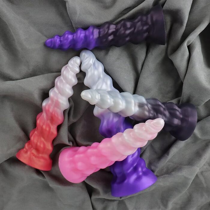 Анальний плаг з силікону Kuaecr - спіральний, з різьбою, для чоловіків та жінок