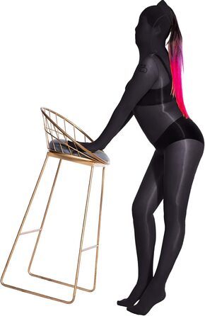 Боді-комбінезон BESYFAY чорного кольору з нейлону, унісекс, з рукавичками та 5 пальцями, цілісний