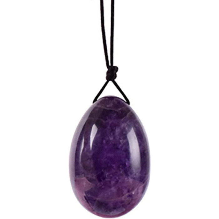 Набір Аметист Йоні-яйце та масажний м'яч для жінок. Йоні-яйце, масажер для вагінального здоров'я