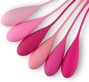 Набір кегельболів Teazers: важені тренувальні м'ячі для вправ для тазового дна (рожевий)