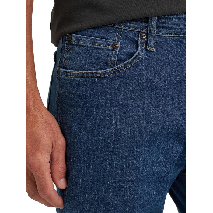 Чоловічі джинси Wrangler Authentics Regular Straight Fit, темно-синій колір Dark Stonewash