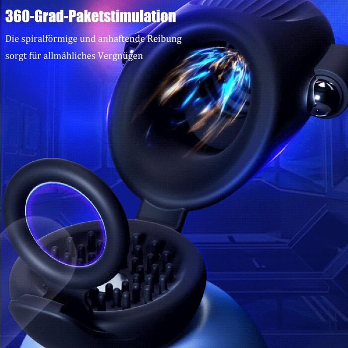 Вібратор для чоловіків Jpscor Eichelvibrator – 10 режимів, сильний стимулятор, електричний кубок-вібратор для соло