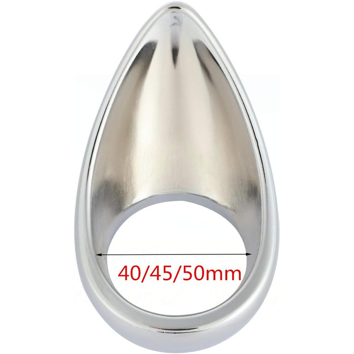 Пеніс-кільце Teardrop Ergonomic Metall для чоловіків - еротичні іграшки для пар, 3 розміри (50mm)