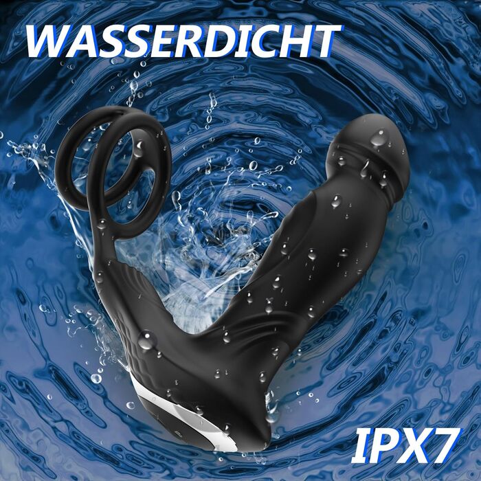 Анальні вібратори 3-в-1 для чоловіків: вібратор, плагін, керування через додаток. 9 режимів, сексуальні іграшки для чоловіків