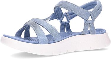 Жіночі сандалі Skechers Go Walk Flex, сині, текстильні (розмір 39 EU)
