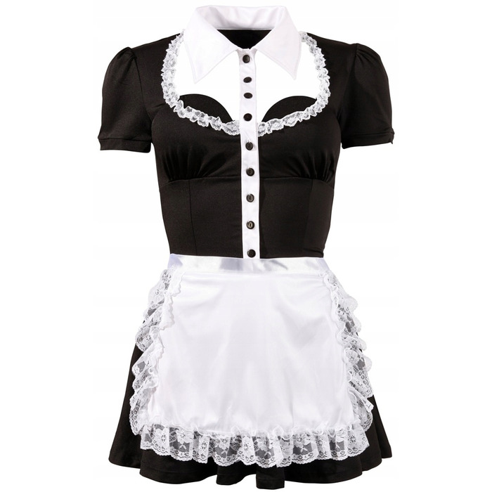 Костюм офіціантки Cottelli Collection, р. XL, чорний