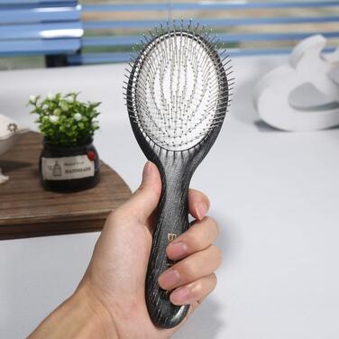Масажна щітка для волосся BESTOOL антистатична Paddle Detangler з металевими щетинками для розплутування кучерявого та довгого волосся (вологе та сухе)