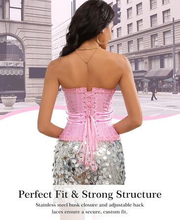 Корсет для жінок - бюстєль-корсет, чорний, розмір M - талія, формування фігури, повний бюст