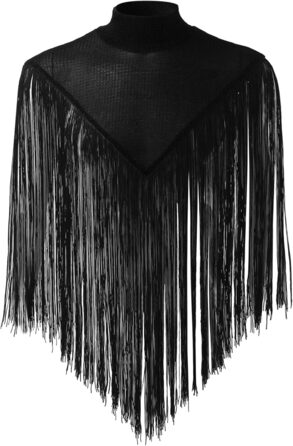 Чоловіча прозора сорочка AIEOE: сексуальний клубний одяг, мереживна сорочка з тонкої сітки (S, чорний)