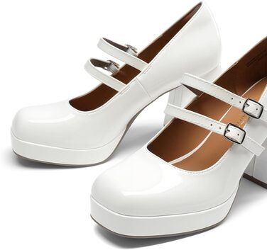 Жіночі туфлі-човники Dream Pairs із закритим носком, білі (розмір 38.5 EU)