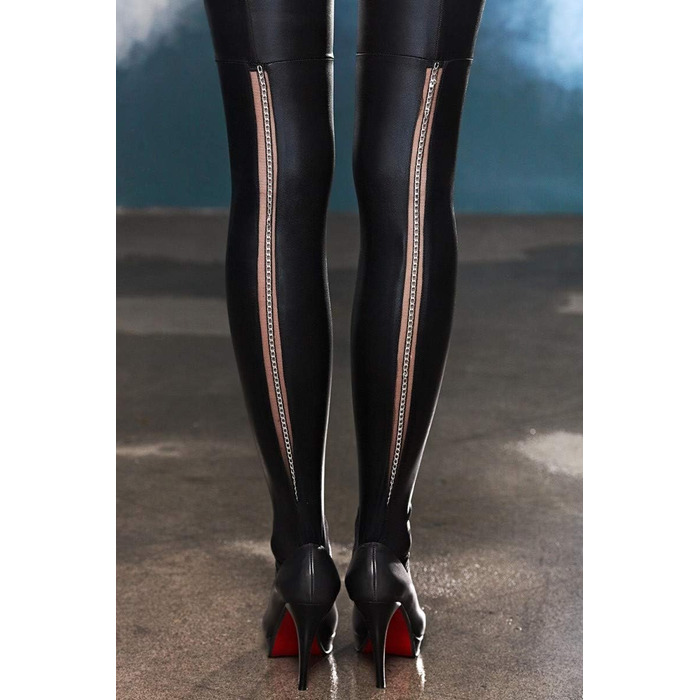 Чулки 7 Heaven A0190 чорного кольору, розмір L/XL