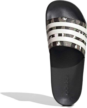Чоловічі тапочки-шльопанці adidas Adilette Shower Velcro Core Black / Alumina Tent Green, розмір 38 EU