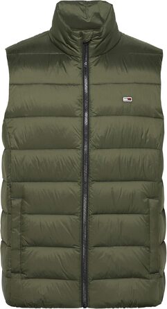 Чоловічий легкий пуховий жилет Tommy Jeans, колір Fatigue Green, розмір XS