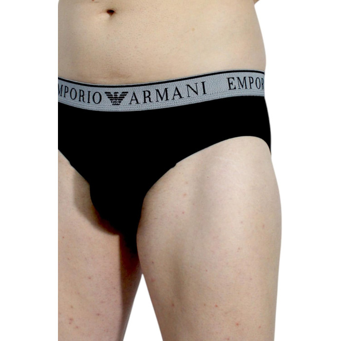 Слип Emporio Armani (2 шт.) (L, Чорний/Білий)