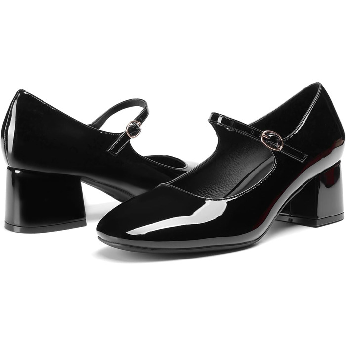 Жіночі туфлі-човники Dream Pairs з закритим носком, чорні, розмір 41.5 EU