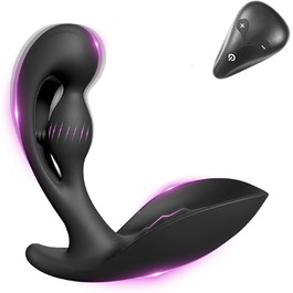Анальний вібратор для чоловіків PINTLE з пультом керування: 10 режимів вібрації, масажер яєчок