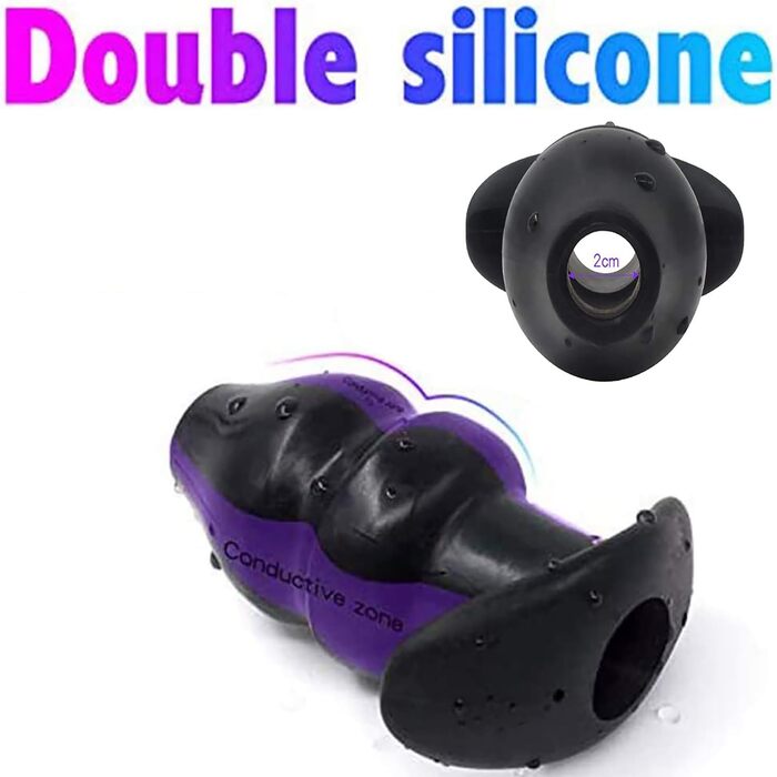 Вібруючий анальний плагін з електричним шоком, кільце для статевого члена та кільце для головки, анальний розширювач, вібруючий статевий іграшок для чоловіків