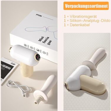 Анальний вібратор-телескоп Jpscor для жінок: 8 режимів, стимулятор G-точки, функція удару, силікон