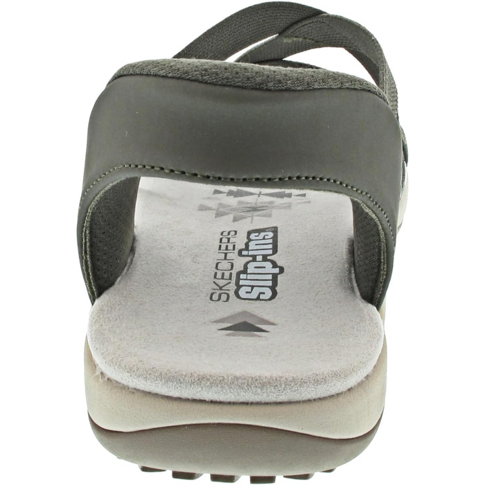 Жіночі сандалії Skechers Reggae Slim Stretch Flex Hands Free Slip-Ins, оливковий в'язаний текстиль, розмір 35 EU
