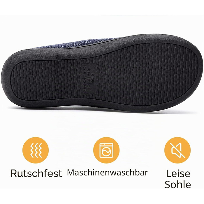 Жіночі домашні капці RockDove з ефектом пам'яті (Memory Foam), в'язка Birdseye, розмір 38/39 EU, колір Denim та небесно-блакитний