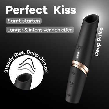 Вібратор Satisfyer Perfect Kiss для жінок | Інтимна іграшка для дорослих | Стимуляція клітора | Вібратор для сексуального задоволення | Інструменти жіночого велнесу