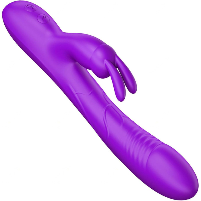 Вібратор G-Punkt, силіконовий вібратор для жінок, 10 режимів вібрації, іграшки для дорослих, кролик, фіолетовий