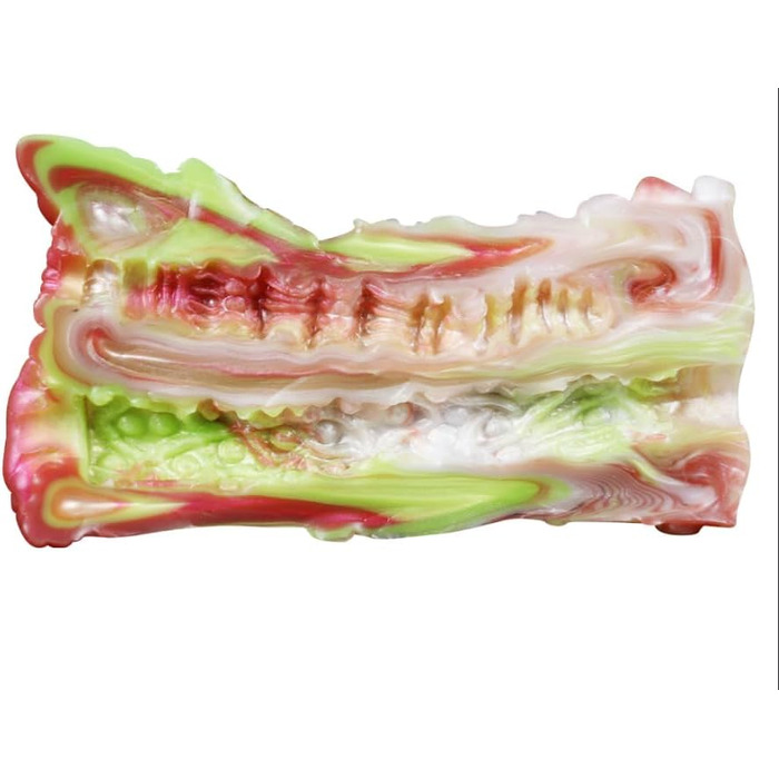 Масажер для чоловіків 2-в-1 з реалістичною силіконовою вагіною. Іграшка для дорослих, масаж пеніса, силікон.