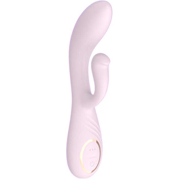 Вібратор для жінок та пар Sexspielzeug Rabbit, рожевий, 12 режимів, силікон