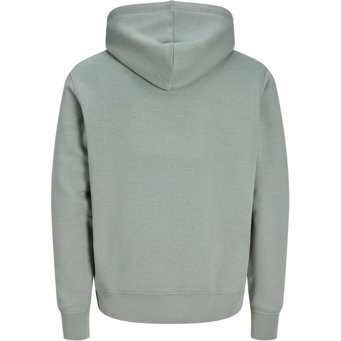 Чоловічий худі з принтом JACK & JONES з органічної бавовни, Normal Fit, колір Slate Gray, XXL