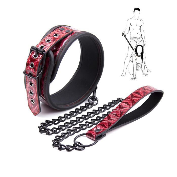 Шкіряне намисто SM з повідком, ланцюги бонджаж, еротика, іграшки для сексу, фетіш, намисто для бонджажу, іграшки для сексу для пар, початківців та професіоналів