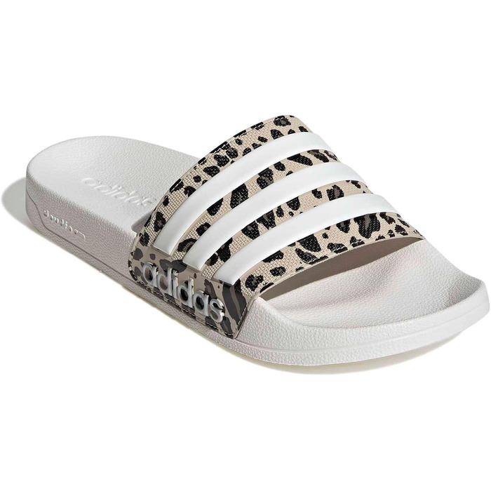 Чоловічі тапочки Adidas Adilette Shower Velcro Crystal Linen Core White Khaki (розмір 46 EU)