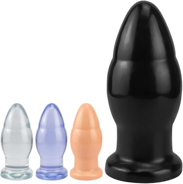Анальний дилататор Fewarq XL з присоском, великі анальні кулі, G-spot, вагінальний мастурбатор, Butt Plug, SM, еротична іграшка для чоловіків та жінок (прозорий)