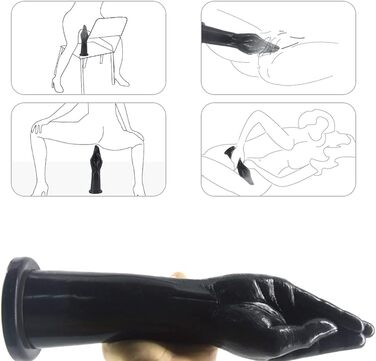 Анальний тренажер Roluck з реалістичним дизайном, 30 см, чорний