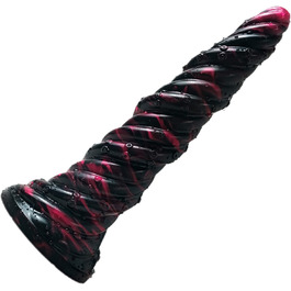 Анальний дилдо 25 см з сильним присоском, силікон, стимуляція G-точки, для пар, екстремальна іграшка для дорослих