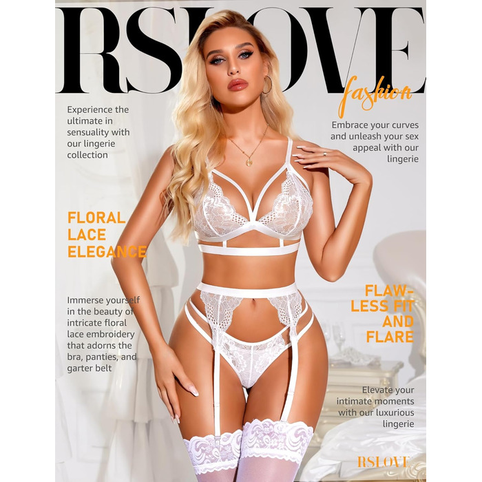 RLOVE жіночий боді з плюшу, babydoll з корсетним поясом, сексуальний бюстгальтер та висока талія, чорний, червоний (S, білий)